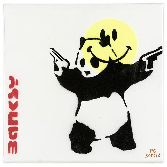 Banksy Smiling Panda