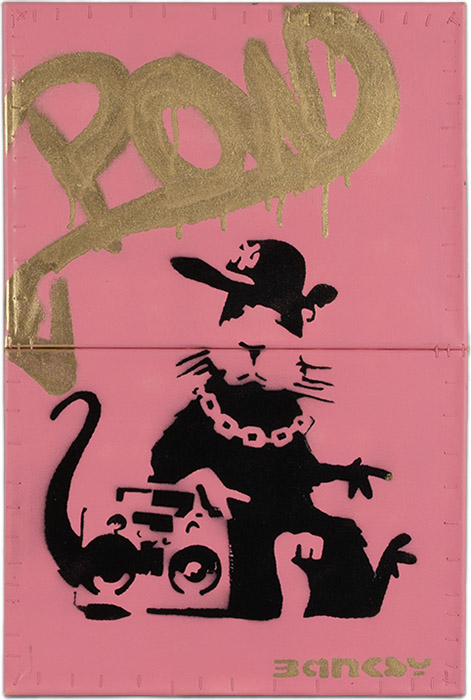 Banksy POW Boombox Rat